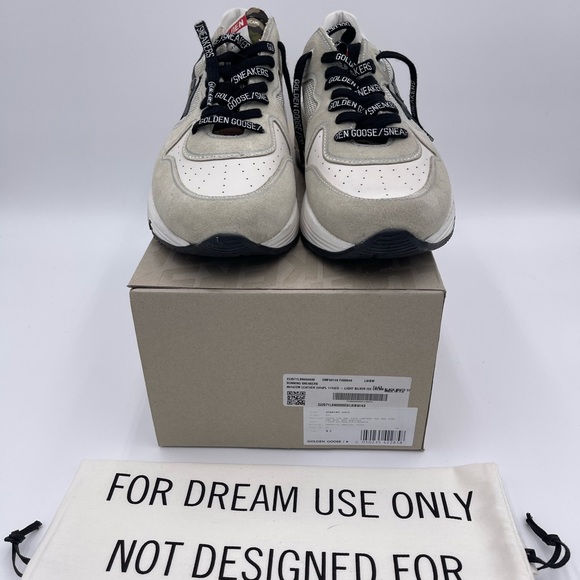 Golden Goose Running Sole in  gray suede and mesh with black leather star - Picture 2 of 9